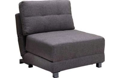 Rita Fabric Futon Chair Bed - Grey